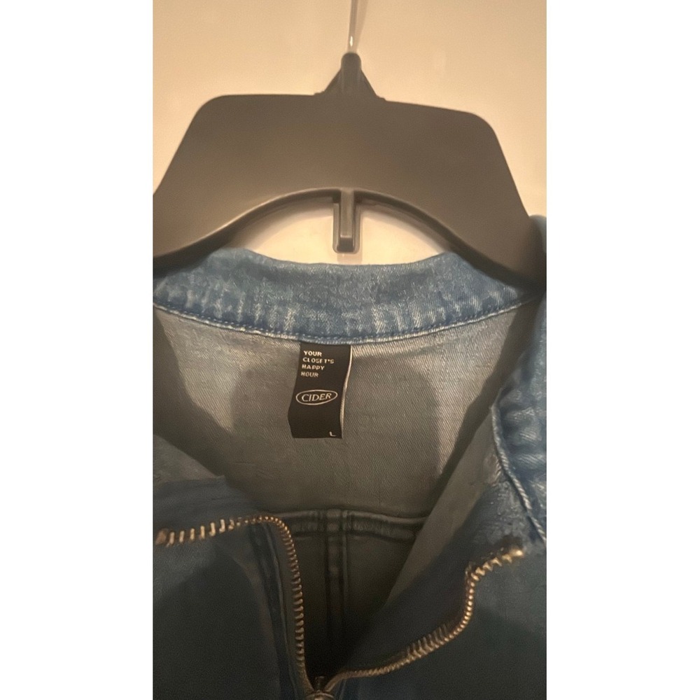 Cider Denim Zip-Front Jumpsuit - Picture 3 of 6